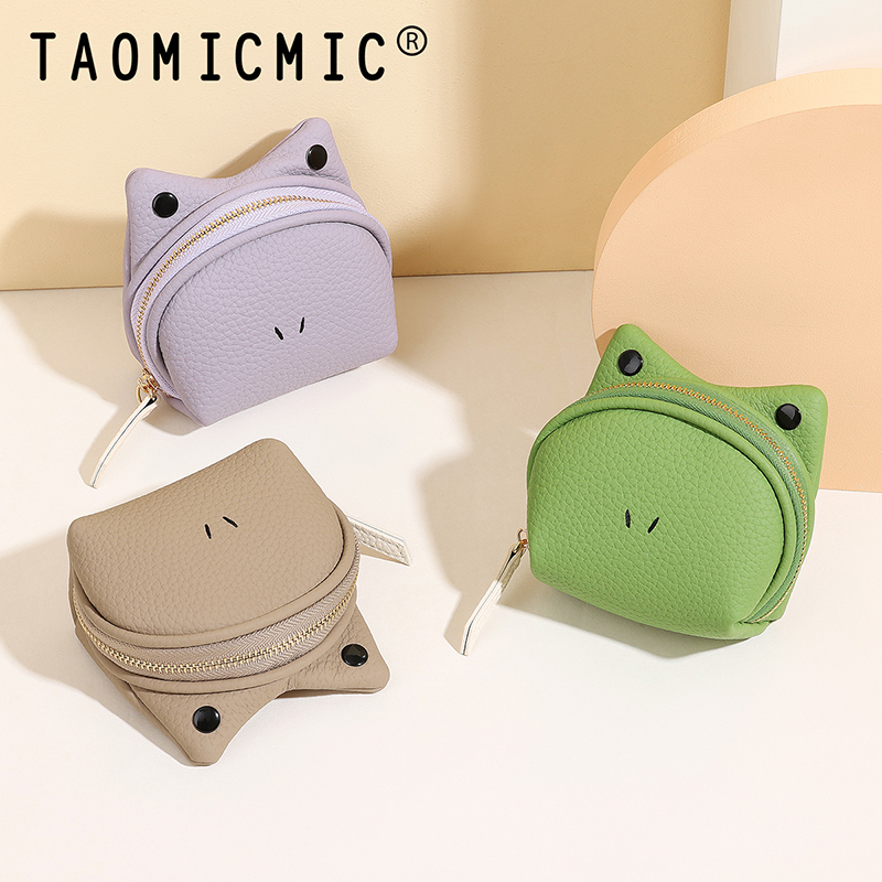 TAOMICMIC Frog Mini Wallet PU Leather Cartoon Shape Compact Storage For Girls Casual Use(Y9507) - 图片 7