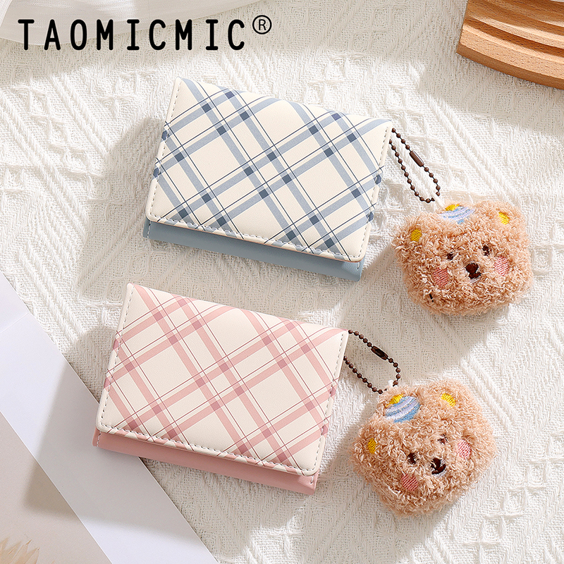 TAOMICMIC Women's PU Leather Wallet Slim Funtional Short Purse for Gift(Y9546) - 图片 7