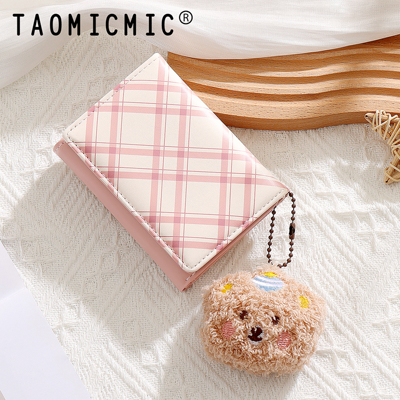 TAOMICMIC Women's PU Leather Wallet Slim Funtional Short Purse for Gift(Y9546) - 图片 8