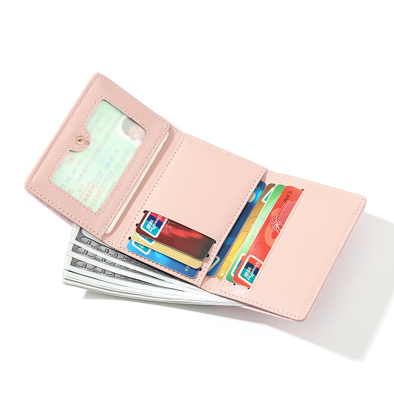 TAOMICMIC Women's PU Leather Wallet With Cute Animal Coin Pocket Slim Short Purse For Daily Gift (Y9579) - 图片 5