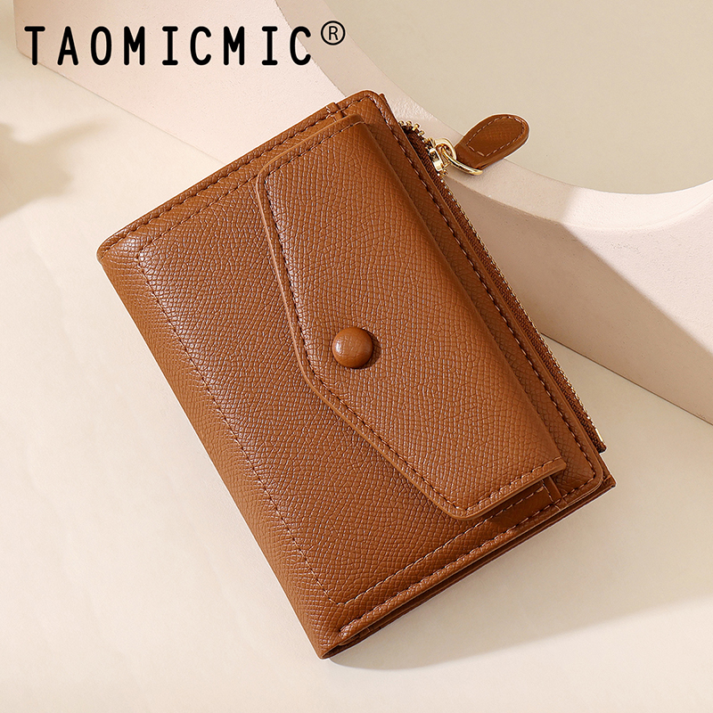 TAOMICMIC Women's PU Wallet Portable Corn Pocket Short Purse for Gift (Y9582) - 图片 5