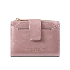 TAOMICMIC Women Short Wallet Bifold PU Purse Portable Coin Pocket for Gift (Y9596)