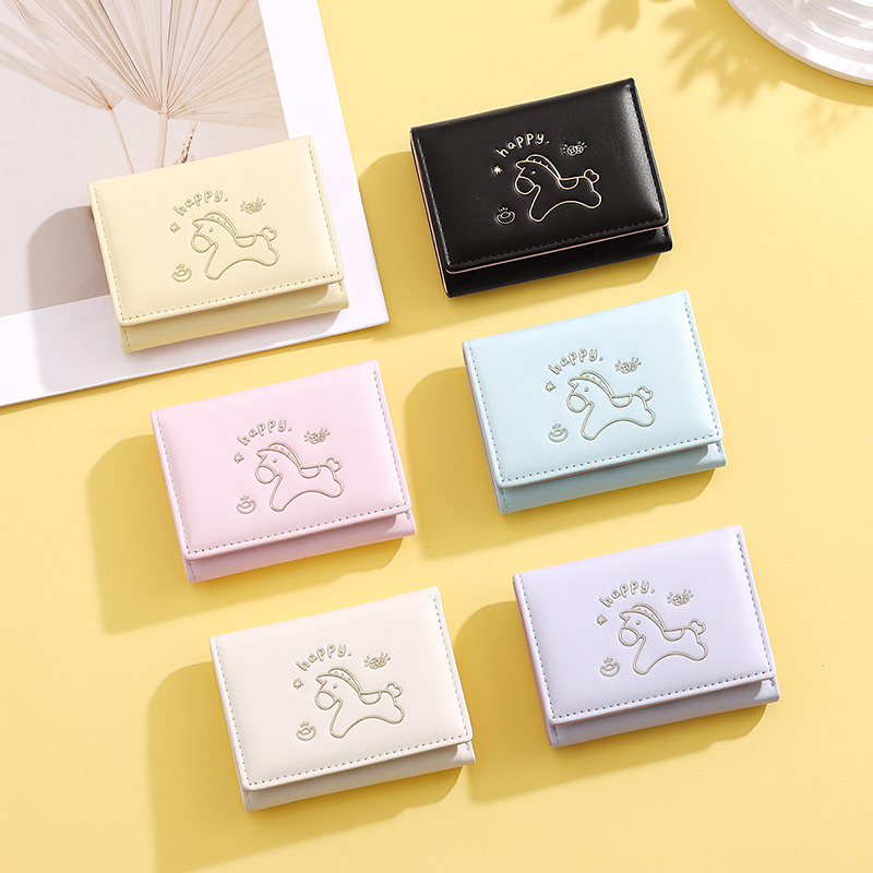 TAOMICMIC Cute Unicorn Women's Wallet PU Light Weight Short Purse for Gift (Y9618) - 图片 9