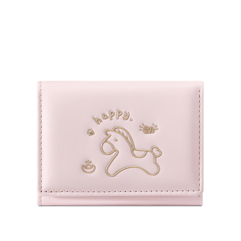 TAOMICMIC Cute Unicorn Women's Wallet PU Light Weight Short Purse for Gift (Y9618)