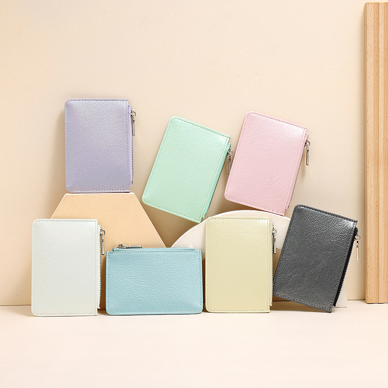 TAOMICMIC Women's Card Holder PU Leather Multi Solid Color Zipper Lightweight For Daily Present(Y9642) - 图片 9