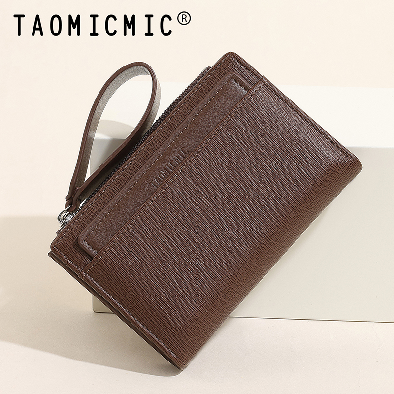 TAOMICMIC Women's Short Wallet PU Leather Zipper Coin Pocket Multi Card Slots For Gift(Y9234-A) - 图片 8