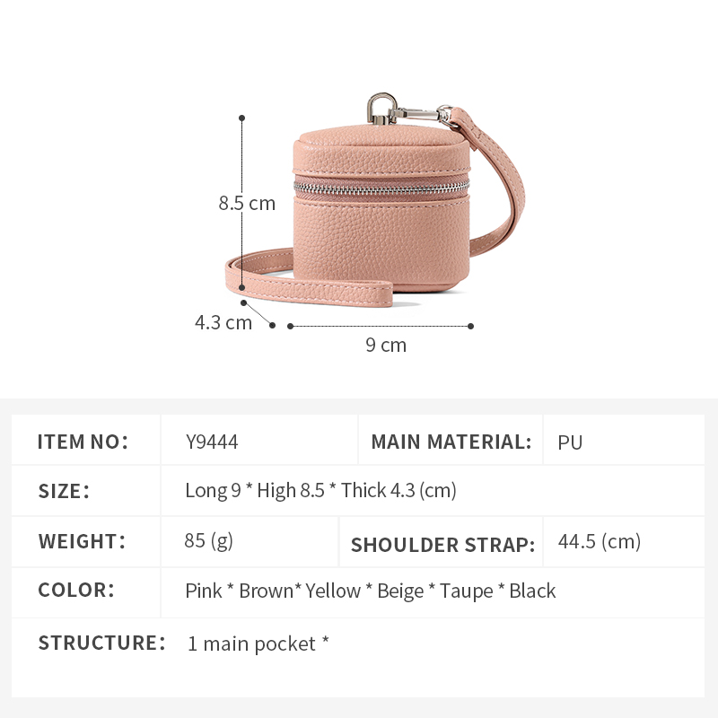 TAOMICMIC Women's Headphone Bag PU Leather Creative Design High-end For Daily Use(Y9444) - 图片 3