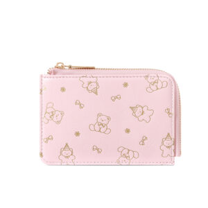 TAOMICMIC Women's Card Holder Cartoon Bear Print Lightweight Portable Coin Pocket For Gift(Y9640）