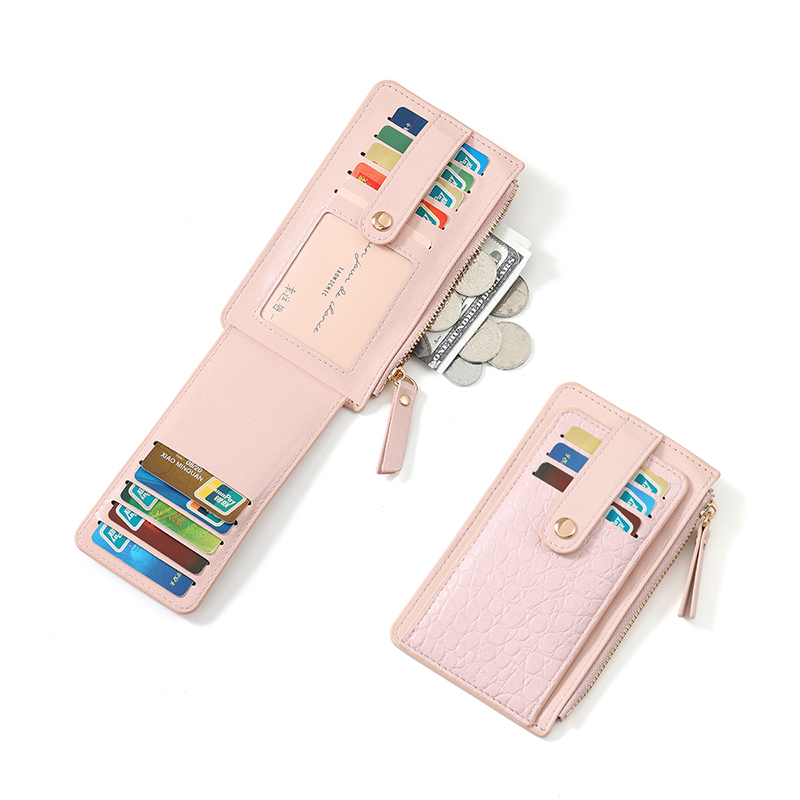 TAOMICMIC Fashion Women PU Leather Bifold Wallet Slim Multi Card Slots Purse Portable ID Card Holder Ladies Folding Coin Purse(Y9503-A) - 图片 4