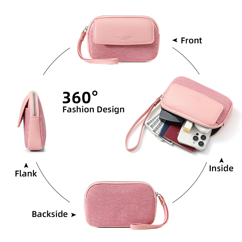 TAOMICMIC Women Handbag with Large Capacity for Cash and With Wrist Strap PU Wallet Wholesale Available Hot Selling(Y9612) - 图片 3