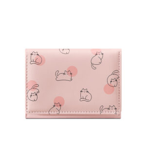 TAOMICMIC Women's Short Wallet PU Leather Embossed Pattern Slim Lightweight For Gift(Y9630)