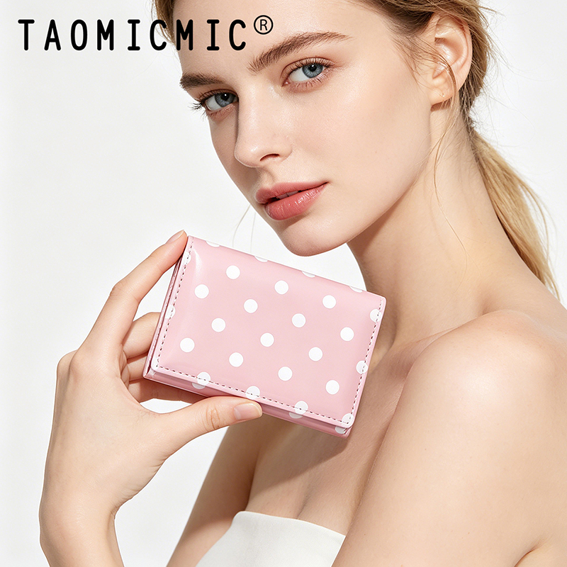 TAOMICMIC Women's Short Wallet PU Leather Biflod Slim Lightweight For Gift(Y9629) - 图片 2
