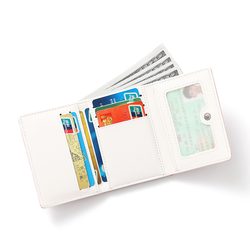 TAOMICMIC Women's Short Wallet PU Leather Biflod Slim Lightweight For Gift(Y9629) - 图片 3