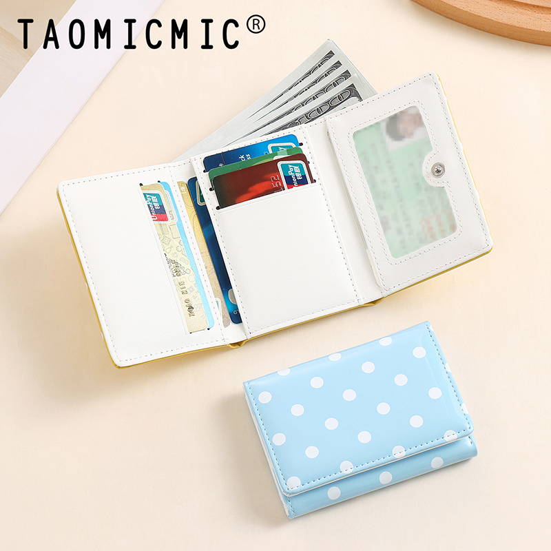 TAOMICMIC Women's Short Wallet PU Leather Biflod Slim Lightweight For Gift(Y9629) - 图片 7