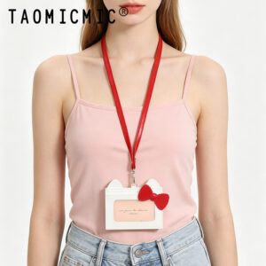 TAOMICMIC Women Short Neck Strap Card Holder Design For Multi Card Slots Coin Purse(Y9632)