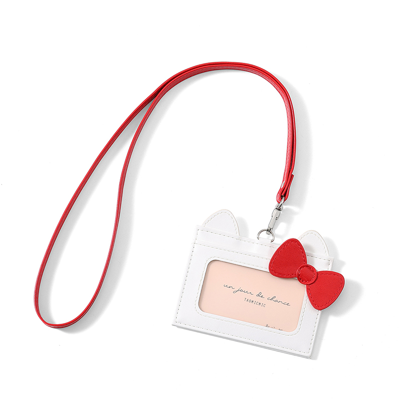 TAOMICMIC Women Short Neck Strap Card Holder Design For Multi Card Slots Coin Purse(Y9632) - 图片 6